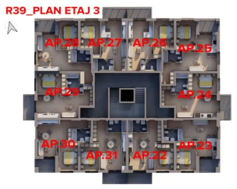 Apartament nou complex ARED - Comision 0%
