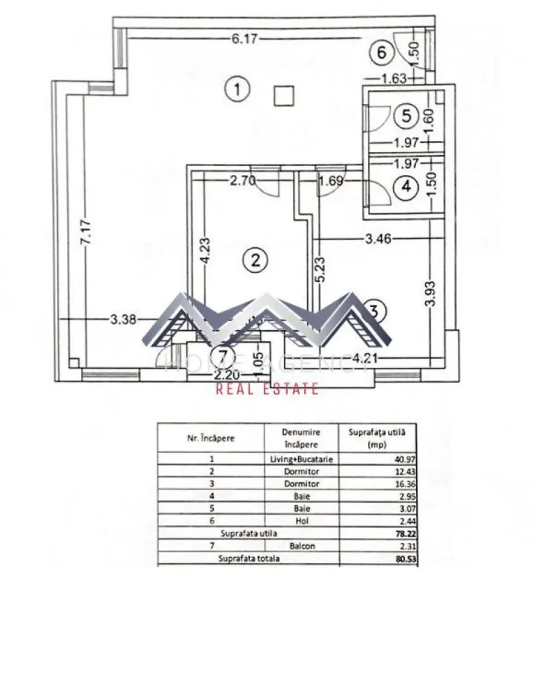 Apartament 3 camere 78 mp utili | Otopeni central | Finisaje la alegere