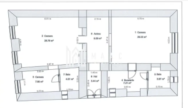 Apartament 91 mpu decomandate zona ultracentrala