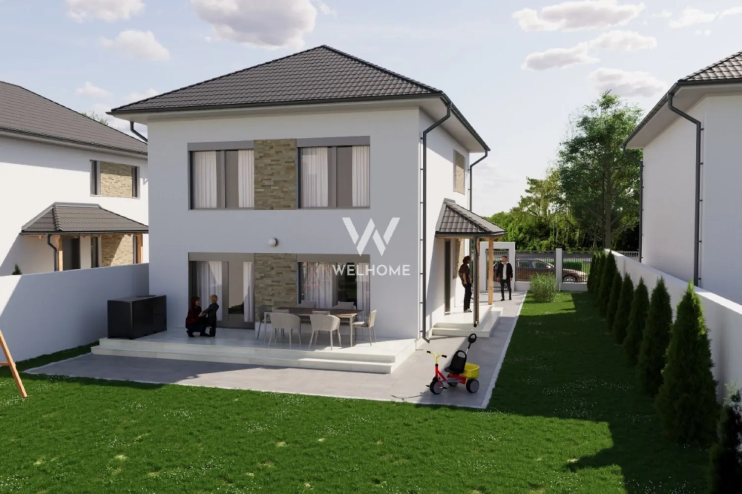 Casă individuală nouă cu pod – 4 camere – Șura Mică - Descoperă confortul unei locuințe moderne, amplasată într-o zonă liniștită de case, în Șura Mică. Casa face parte dintr-un ansamblu nou, proiectat pentru familiile care caută spațiu, intimitate și flexibilitatea de a-și personaliza interiorul după propriul gust.

📐 Detalii generale
Suprafață utilă: 120 mp
Pod: ~50 mp
Teren total: 380 mp
Curte liberă: aprox. 280 mp
Regim înălțime: Parter + Etaj
Stadiu de predare: gri avansat (cu glet aplicat)
Încălzire în pardoseală

🏠 Compartimentare inteligentă și practică
Parter:
Living spațios (~30 mp)
Bucătărie separată
Baie
Cămară / spațiu de depozitare
Hol
Terasă generoasă (~19 mp)

Etaj:
3 dormitoare luminoase
2 băi
Hol de acces
Pod amenajabil: ~50 mp

🌿 Avantaje
✔ Casă nouă, construcție 2026
✔ Curte generoasă – ideală pentru grădină sau loc de joacă
✔ Terasă perfectă pentru relaxare
✔ Zonă liniștită, ferită de trafic
✔ Acces rapid către Sibiu
✔ Posibilitatea de a alege propriile finisaje

💰 Preț: 197.000 € (TVA inclus 21%)
📅 Predare: gri avansat (cu glet aplicat) interior, la cheie exterior; 
 Termen de predare: decembrie 2026
 Detalii: 0743030351