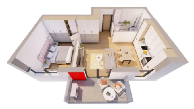 Apartament 2 camere ARED - direct de la dezvoltator