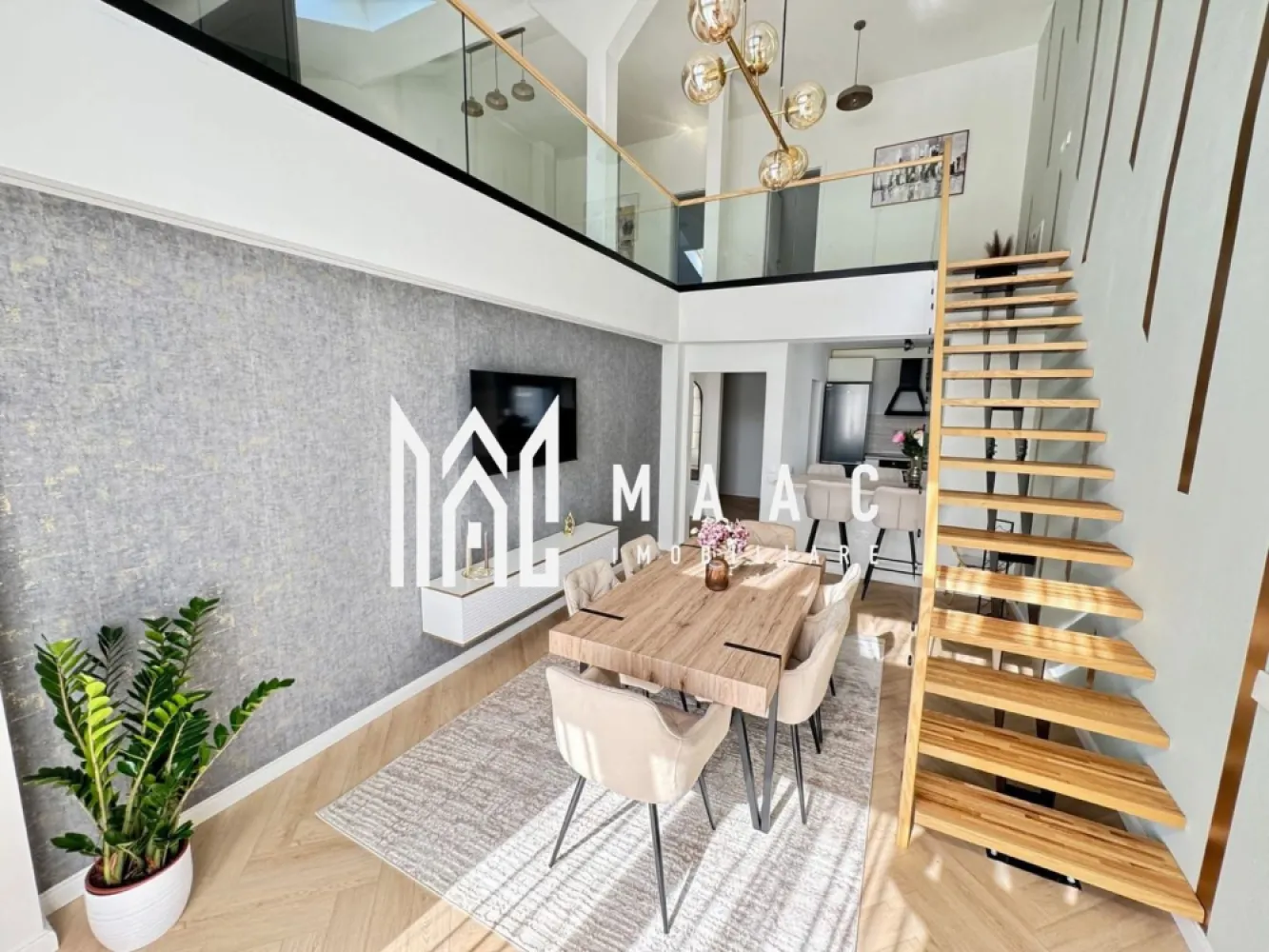 Penthouse I 130 MPU I 5 camere I 3 băi I Intabulat I Cristian - MAAC Imobiliare vă propune spre vânzare un penthouse spectaculos cu 5 camere cu o suprafață de 130MPU, complet intabulat,situat într-unul dintre cele mai apreciate ansambluri rezidențiale din Sibiu, DaVinci Homes! 

O proprietate modernă, luminoasă și spațioasă, ideală pentru cei care își doresc un stil de viață premium într-o comunitate tânără și în plină dezvoltare.

Compartimentarea se face astfel:
semidecomandat:
5 camere 
3 bai
3 dormitoare
bucătărie open-space care poate fi închisă
zonă dinning
living

Caracteristici și puncte forte:

scară interioară din lemn cu balustradă din sticlă securizată
complet mobilat și utilat
balcon de 10,75 mp, finisat cu granit și balustradă din sticlă
încălzire în pardoseală
aer condiționat
centrala termică în condensație
tâmplărie PVC cu 5 camere și 3 foi de sticlă
jaluzele electrice
izolație cu vată bazaltică
orientare sudică , lumină naturală pe tot parcursul zilei
1 loc de parcare inclus

Avantajele ansamblului rezidențial DaVinci Homes:

locuri de joacă moderne
fațade decorate cu larice siberian și piatră naturală
45% spații verzi , aer curat și natură la fiecare pas
arbori ornamentali maturi 
4 intrări/ieșiri în ansamblu
cel mai important: liniște, comunitate prietenoasă și vedere superbă spre munți

Locație/puncte de interes:
Zona de Vest, într-un cartier cu acces facil:
4 minute până în Zona Industrial Vest
4 minute până la Metro
15 minute până în centrul istoric al Sibiului

Dacă îți dorești un penthouse cu adevărat deosebit, gata pregătit pentru mutare, acest imobil este alegerea ideală. 

Nu ezita, te așteptăm la o vizionare să te convingi de potențial/zonă!

Pentru vizionări și alte detalii contactați-ne și specificați codul de identificare al proprietății ID: CP2810321.