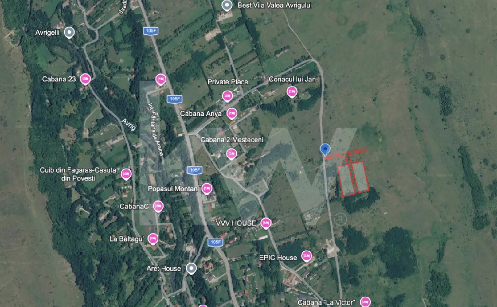 Teren extravilan de vânzare - Valea Avrigului, Sibiu - Teren agricol format din două parcele mari alăturate - categoria fâneață, cu acces asigurat prin cotă indiviză de drum inclusă.
•  Parcela 1 – 4.282 mp
•  Parcela 2 – 4.324 mp
Total: 8.606 mp teren arabil + 2.586 mp cotă indiviză drum.
Teren cu potențial bun pentru agricultură, pășunat sau investiții.

Avantaje:
•  Suprafață generoasă și compactă
•  Acces direct inclus prin cota de drum
•  Priveliște deosebită spre Munții Făgăraș 
•  Curentul în imediata vecinătate 
•  Documentație clară
•  Locație liniștită în extravilan Avrig
Coordonate Google Maps:      https://maps.app.goo.gl/hnKa177dMhuxwsk5A
Terenul se vinde doar integral, nu se fracționează.
Pentru informații suplimentare sau vizionare, nu ezitați să ne contactați.