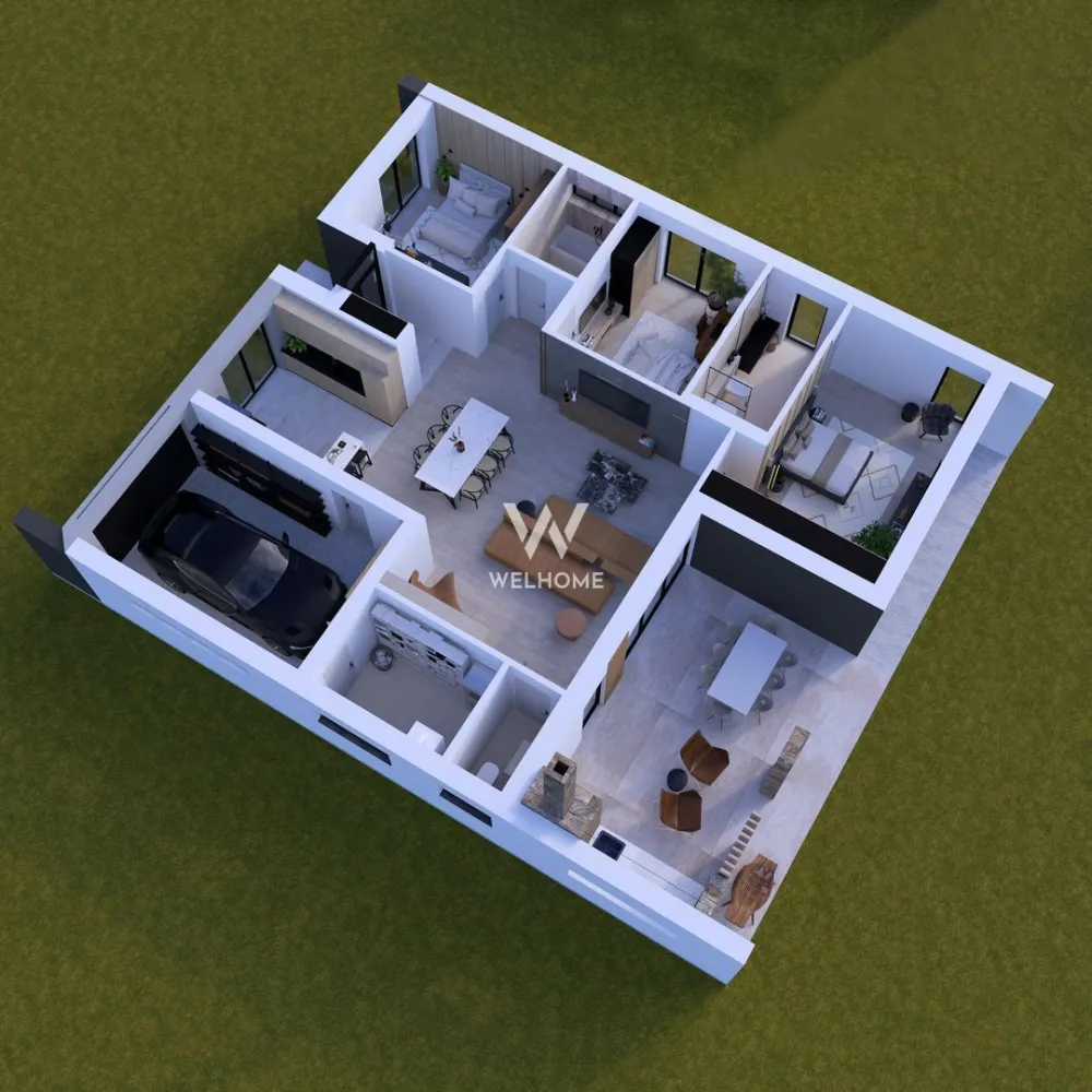 Casa moderna pe un singur nivel in Sura Mica - 🔥 Casă nouă premium | 169 mp | teren 593 mp | Șura Mică
🏡 Ansamblu rezidențial modern, stradă privată
📐 169 mp utili | teren 593 mp
🛏 4 camere | 3 băi | terasă acoperită
🚗 Garaj + 2 locuri parcare în curte
🌿 Curte mare + grădină privată

Avantaje:

Toate utilitățile + fibră optică
Zonă liniștită, aerisită
Acces rapid către Sibiu

Dotări:

Încălzire în pardoseală
Centrală Bosch
Tâmplărie PVC Rehau (3 foi sticlă)
Porți automate + video interfon
Posibilitate pompă de căldură

🏠 Se predă la ALB (opțional la cheie contra cost)
📅 Predare: decembrie 2026

💰 219.000€ + TVA
📞 0743292794