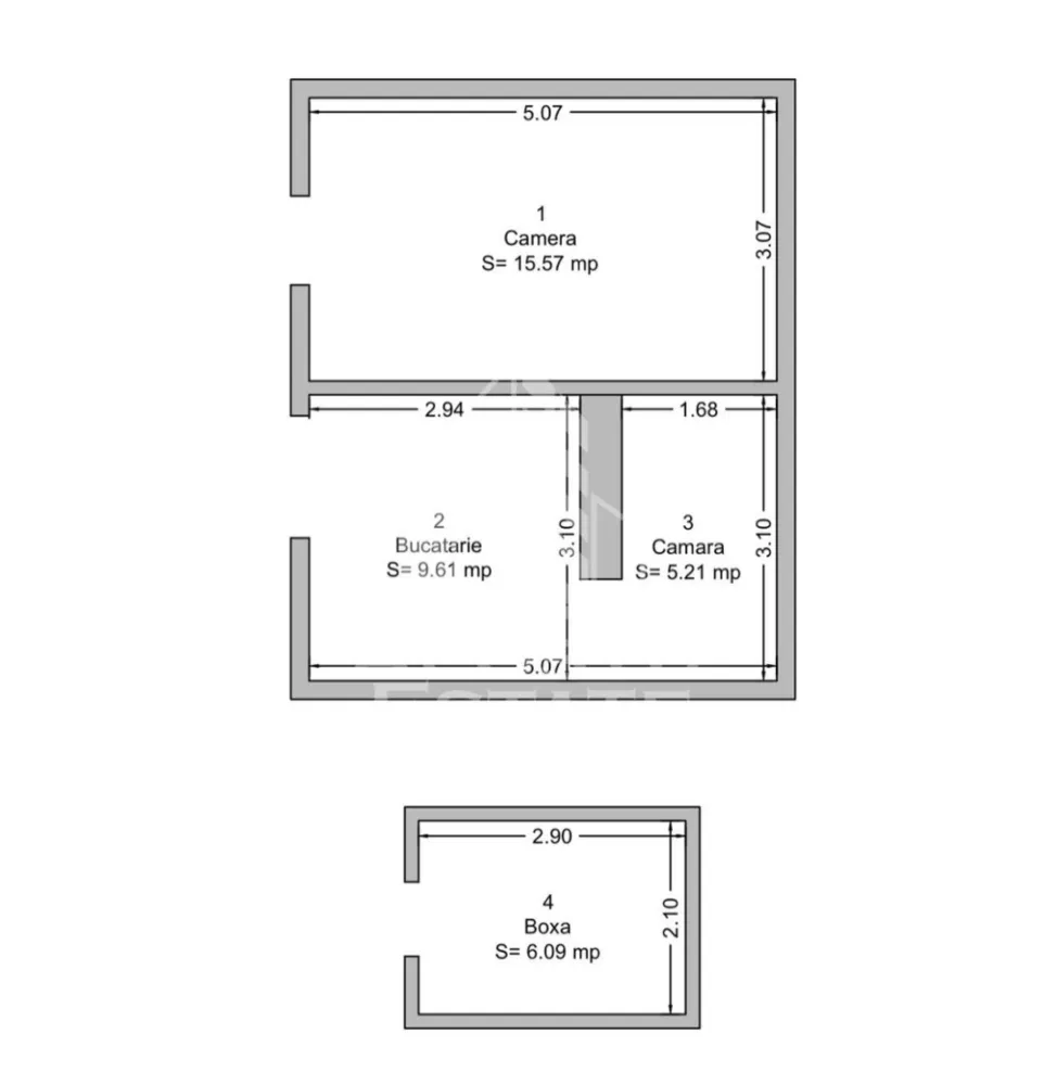 Apartament pretabil birouri, 30 mp, Piata Unirii - APOSTU ESTATE va ofera spre vanzare apartament pentru birouri sau pentru locuit, de 30 mp, in zona Piata Unirii.

Apartamentul are suprafata totala de 30 mp si este compus din doua camere si un grup sanitar extern. Este amplasat la parterul unei cladiri istorice in curs de renovare. 
Acesul se face direct din curtea interioara a cladirii, separat pentru fiecare incapere.
Apartamentul mai dispune de o boxa de 6 mp la subsol.

Va asteptam cu drag pentru o vizionare.
CP2663679