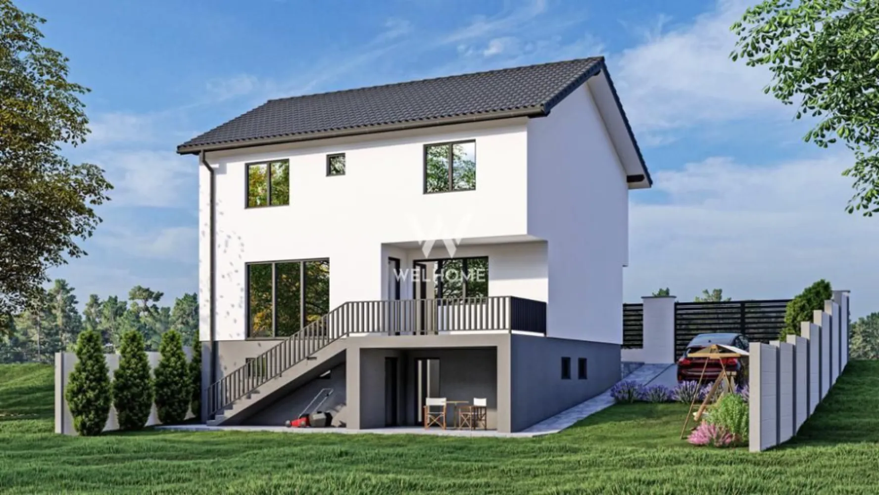 Casă individuală nouă de vânzare – Șura Mare - Sibiu - Vă propunem spre vânzare o casă individuală modernă, situată în Șura Mare, într-o zonă liniștită de case noi, ideală pentru cei care își doresc confort, intimitate și acces rapid către Sibiu.

Proprietatea este amplasată pe un teren de aproximativ 400 mp, cu deschidere generoasă la stradă și o curte liberă de peste 300 mp, perfectă pentru amenajarea unei grădini, a unei zone de relaxare sau a unui spațiu de joacă pentru copii. Casa este poziționată eficient pe teren, oferind o distribuție echilibrată între construcție și spațiul exterior.

Locuința este structurată pe demisol, parter și etaj, fiind proiectată pentru a răspunde nevoilor unei familii moderne:

Demisol (36 mp): - două încăperi separate, fiecare cu acces propriu din exterior, ideale pentru depozitare, pivniță, birou sau bucătărie de vară. Spațiile beneficiază de lumină naturală datorită suprafețelor vitrate.

Parter (53 mp): Living generos (aprox. 24 mp), bucătărie închisă cu acces în cămară, baie cu duș, spații de depozitare (debara, hol), terasă de aproximativ 11 mp, accesibilă din living și bucătărie

Etaj: Hol, 3 dormitoare spațioase, baie cu cadă. 

Pod: Spațiu suplimentar de depozitare, bine ventilat, cu acces facil și înălțime utilă.

Imobilul este realizat din materiale durabile și soluții moderne, asigurând un confort ridicat: Zidărie din cărămidă (pereți exteriori 30 cm, interiori 25 cm), izolație termică eficientă (polistiren EPS80 de 10 cm), tâmplărie PVC cu 7 camere (Veka) și geam tripan Low-E, acoperiș din țiglă de beton (Bramac), complet echipat

Interiorul este finisat la standarde moderne: pardoseli din parchet SPC și gresie, băi complet echipate, cu obiecte sanitare suspendate
uși interioare de calitate (MDF/lemn), instalații electrice pe cupru + prize Schneider.

Confort și utilități - Centrală termică în condensare, incălzire în pardoseală pe ambele niveluri, termostate individuale pe fiecare încăpere, pregătire pentru aer condiționat, rulouri exterioare electrice, racordată la toate utilitățile: gaz, curent, apă

Curtea este amenajată cu gazon și alei pavate, oferind un spațiu plăcut pentru relaxare.

2 locuri de parcare în curte
Pregătire pentru poartă automată și interfon
Împrejmuire modernă
Terasă finisată cu gresie antiderapantă

Pret - 265.000 euro 

Se acceptă achiziție prin credit ipotecar.

Această proprietate reprezintă o alegere excelentă pentru cei care își doresc o casă nouă, bine construită, într-o zonă liniștită, dar cu acces rapid către Sibiu. Compartimentarea practică, calitatea construcției și spațiul exterior generos o fac ideală pentru locuire permanentă.