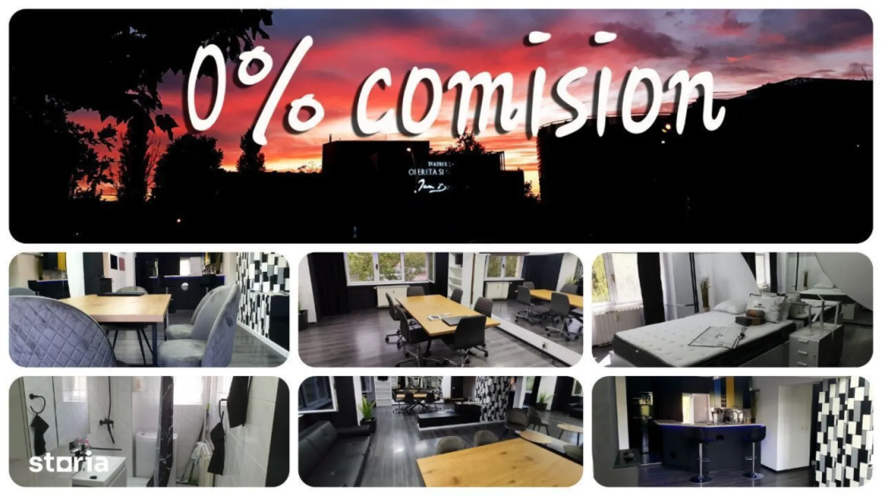 Apartament open space Unirii Goga • Home-Office • - : Unirii, O. Goga, Camera de Comert, Biblioteca Nationala - direct proprietar, 0% comision!
 
, cu bucatarie deschisa complet utilata. Barul - cu blat de marmura Carrara alba - confera un aer relaxat, da senzatia de puritate si curatenie, luminand si marind spatiul - solutia chic pentru bucataria, diningul si livingul modern al unui interior inedit.
• Poate fi folosit ca locuinta (de serviciu) sau home-office, birou, cabinet, studiou. Imobil mixt (locuinte + birouri).
 • Apartamentul poate fi personalizat/modificat si mobilat după scopurile, interesele și gusturile chiriașului.
 • Vedere mixta, foarte luminos.
• Ca nivel de finisaje dispune de: gresie, faianta, parchet, ferestre termopan, usa metalica la intrare.
• Dotari: Aer conditionat LG, masina de spalat rufe Whirlpool, aragaz mixt 4 arzatoare, hota, cuptor cu microunde Samsung, frigider, cafetiera, vesela completa, canapea 3 locuri JYSK, masa dining + 6 scaune catifea JYSK, biblioteca IKEA, draperii, pat dublu, noptiere, veioze, scaune bar, uscator par Rowenta, aspirator Samsung, etc 
 • Oglinzile aplicate in mod generos – un exercitiu vizual de imaginatie – sporesc senzatia de spatiu si aduc dinamism functional ca expansiune vizuala a spatiului.
 • Acces dublu stradal. Imobil (bloc) cu paza, supraveghere video 24/7.
 • Strazile si spatiile verzi bine amenajate cu mici parculete in apropierea imobilului. Zona linistita, etaj 1 din 8, bloc finalizat in 2001. 
• Acces facil la toate mijloacele de transport, magazine, piete, baruri, pub-uri, restaurante. Parcare disponibila in proximitate.
 
 bd. Octavian Goga nr. 4, bloc M26, scara 2, sector 3, 030982 – Bucureşti
 zona: Unirii, bd. Octavian Goga, Camera de Comert (CCIR), Biblioteca Nationala (BN), Teatrul National de Opereta, Tribunalul Bucuresti
 
s://maps.app.goo.gl/5suNRY2sdu9BvNdM6
s://maps.app.goo.gl/G8CkGyxGiUDrjer76
 
650 euro / luna + garantie  |  inchiriere direct propietar (fara comisioane)
 
apartamentul oglinzilor: viata e ca o oglinda... iti surade daca o privesti zambind!