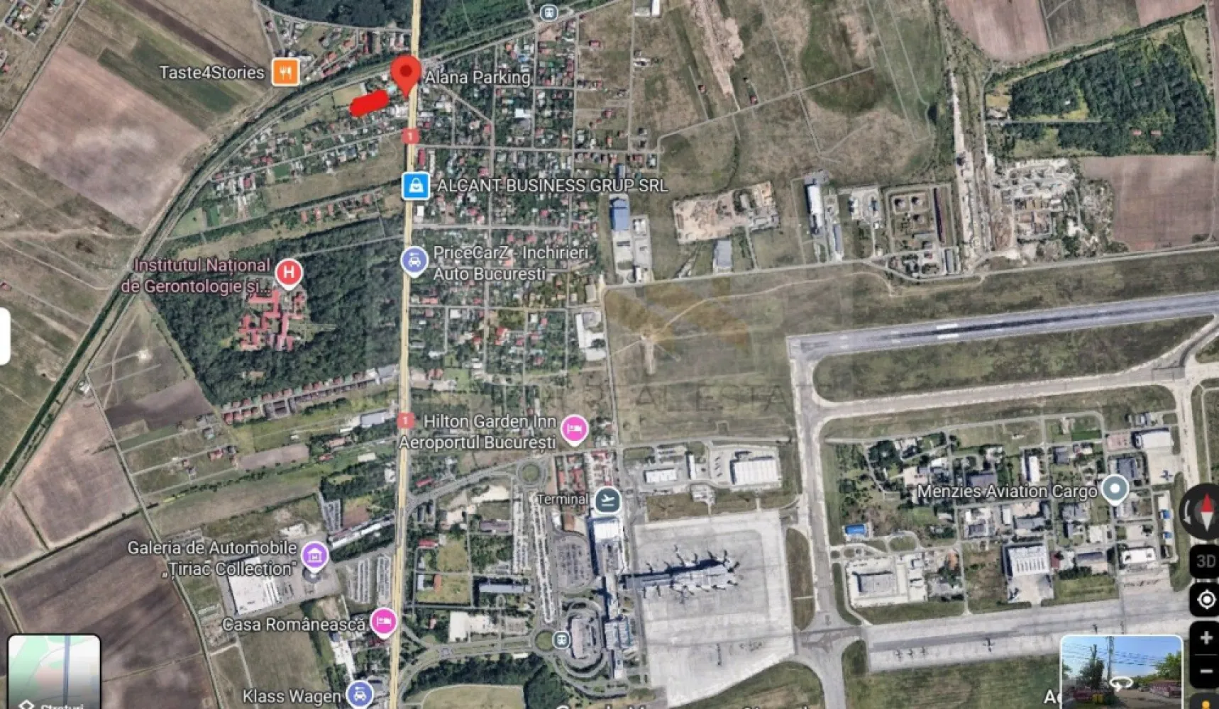 Teren 2.500 mp – Otopeni | Lângă Aeroport | Ideal Rent-a-Car / Parc auto - B-North Real Estate vă propune spre închiriere un teren cu suprafața de 2.500 mp, situat în Otopeni, într-o zonă excelentă, în imediata apropiere a Aeroportului Henri Coandă. Proprietatea beneficiază de un avantaj major: dublă deschidere, atât la DN1, cât și acces secundar prin Str. Constantin Noica – ideal pentru trafic intens, intrare/ieșire separată și organizarea eficientă a fluxului auto.

Potrivit pentru:

Rent-a-Car (parcare flotă + predare/primire rapidă)
Parcare aeroport pe termen scurt / lung
Showroom auto / expunere și vânzare mașini
Activități conexe auto (detailing, pregătire livrări, logistică ușoară)

Avantaje cheie:
✅ 2.500 mp – suprafață generoasă, ușor de compartimentat
✅ Dublă deschidere: DN1 + Str. Constantin Noica
✅ Vizibilitate foarte bună din DN1 – perfect pentru branding și promovare
✅ Acces rapid către Aeroport și București
✅ Utilități disponibile:

Curent trifazic
Apă din puț

📍 Localizare: Otopeni – zona Aeroport / DN1

📞 Pentru detalii, preț și programarea unei vizionări, vă rugăm să contactați B-North Real Estate.