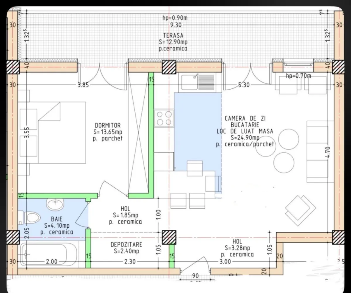 Apartament cochet la etajul 1, într-o zonă liniștită și verde - Se oferă spre vânzare un apartament primitor, situat la etajul 1 al unui imobil constructie noua , amplasat într-o zonă deosebit de liniștită, înconjurată de multă verdeață – ideal pentru cei care își doresc confort și relaxare departe de agitația orașului.

Locuința este bine compartimentată și oferă un spațiu luminos și aerisit, perfect pentru un stil de viață modern. Zona este apreciată pentru liniștea sa, accesul facil către puncte de interes și apropierea de natură, fiind potrivită atât pentru locuit, cât și ca investiție.

Avantaje:
– Etaj 1 – acces facil și confort sporit

– Suprafata utila 50,10 mp , suprafata construita 58,10 mp

– Compartimentare eficientă , format din :, hol , living cu bucatarie , baie , 1 dormitor , terasa in suprafata de 12, 90 mp
– Luminozitate naturală foarte bună
– Ideal pentru cupluri sau persoane care caută liniște

Pret vanzare : 1250 euro / mp , plus TVA

Se poate achizitiona separat loc de parcare la pretul de 7500 Euro .

Pentru mai multe detalii sau programarea unei vizionări, nu ezitați să mă contactați!