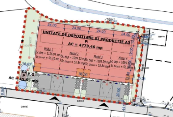 4646 mp - Hala industriala de inchiriat in Parc Industrial Arad