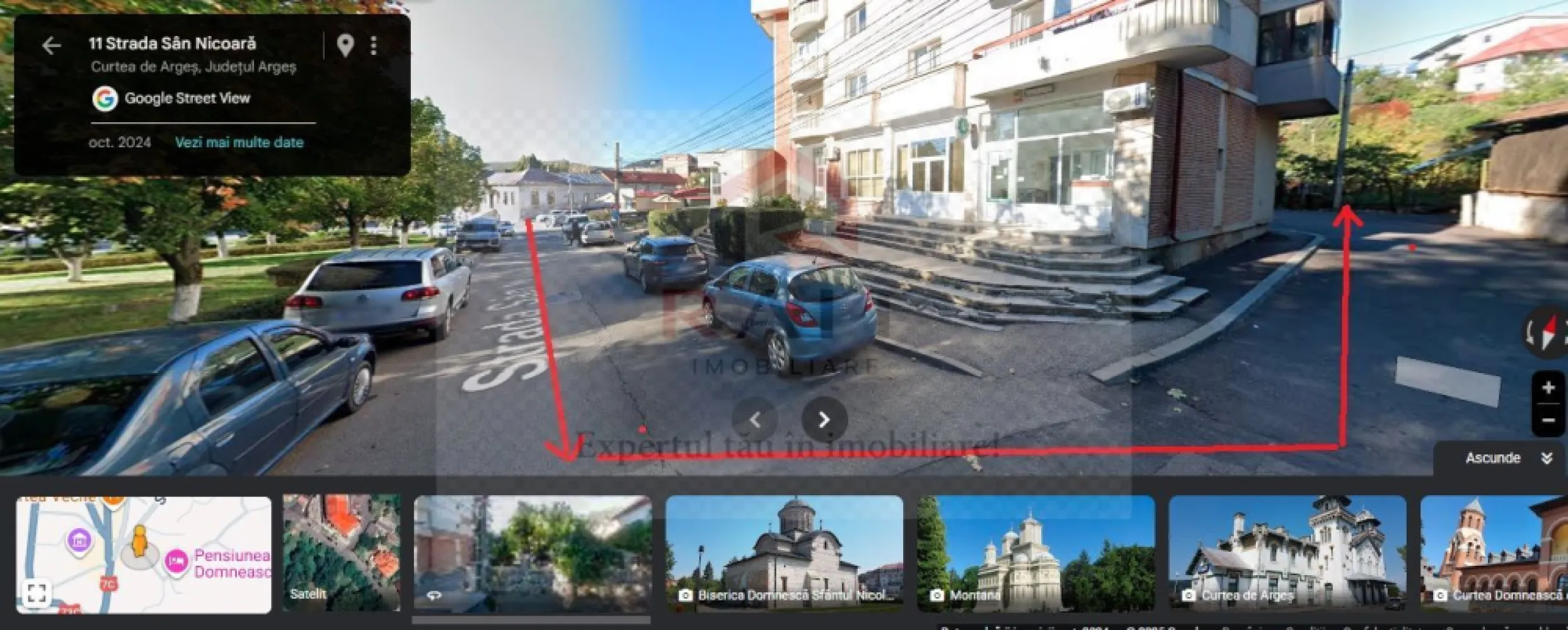 Teren intravilan Curtea de Arges Centru- San Nicoara - Agenția Imobiliară RAIT, lider în reprezentarea exclusivă asistată de AI, prezintă spre vânzare această proprietate remarcabilă…
Această proprietate reprezintă o oportunitate excelentă de investiție sau de dezvoltare, fiind un **teren intravilan** situat în zona **Centrală - San Nicoară** din **Curtea de Argeș**.

Detalii Cheie:

Caracteristică Valoare 
Preț 70.000 € (negociabil) 
Suprafață 634 mp
Localizare Central, Curtea de Argeș (zona San Nicoar)
Clasificare Intravilan 
Disponibilitate Imediat 
Comision 0% (Vânzare în Reprezentare Exclusivă) 

Caracteristici Urbanistice și Teren:

* Deschidere la Șosea: 100%
* Construcție pe Teren: Da (indică posibilitatea de a construi)
* POT (%) (Procent de Ocupare a Terenului): 40.%
* Număr Etaje Clădire: 1 (indică regimul maxim de înălțime)
* Certificat de Urbanism: Da

Utilități și Facilități:

Terenul beneficiază de toate utilitățile și facilitățile necesare pentru dezvoltare și locuire:

* Apă
* Canalizare
* Curent
* Gaz
* Iluminat stradal
* Mijloace de transport în comun
* Străzi asfaltate

Proprietatea este vândută în regim de Exclusivitate cu Comision 0% pentru cumpărător. Pentru mai multe detalii sau pentru a solicita o vizionare, puteți contacta direct agentul imobiliar menționat pe site, Negoescu Ion, la numărul de telefon 0741 464 950