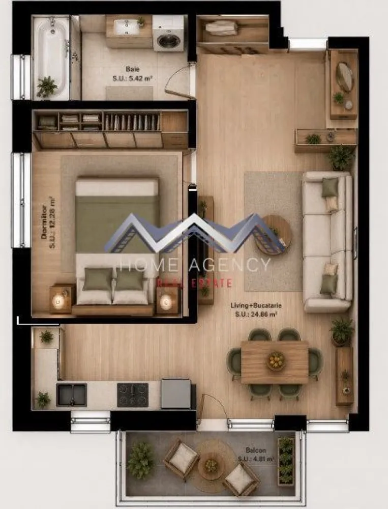 Apartament 2 camere Otopeni - bucătărie retrasă, parcare | preț final - Vă propunem, spre vânzare, un apartament cu 2 camere și bucătărie retrasă (se poate închide dacă se dorește), situat într-un ansamblu rezidențial nou din Otopeni, un proiect aflat în plină dezvoltare și conceput pentru confort, funcționalitate și un stil de viață echilibrat. Localizarea excelentă, cu acces rapid către DN1, Aeroport, Centură, București și către principalele puncte de interes din Nordul Capitalei, transformă această locuință într-o alegere potrivită atât pentru rezidență permanentă, cât și pentru investiție.

Această variantă de compartimentare se remarcă printr-o organizare eficientă a spațiilor, oferind o bucătărie retrasă și complet separată de zona de zi. Holuri generoase permit integrarea unor spații suplimentare de depozitare, contribuind la un confort ridicat zi cu zi. 

Imobilul este finalizat, apartamentul se predă "la cheie", cu finisaje moderne incluse, astfel încât viitorii proprietari să se bucure de o locuință complet funcțională încă din prima zi. Baia este echipată cu gresie, faianță și obiecte sanitare (cadă), iar centrala termică proprie asigură independență și flexibilitate în gestionarea consumului. 

Imobilul se predă racordat la toate utilitățile publice. Disponibilitate multiplă.
Prețul include un loc de parcare propriu, un avantaj ideal. Achiziția se face direct de la dezvoltator, cu comision zero, iar prețul afișat include TVA. 

Pozele reprezintă sugestii de amenajare.

Pentru planurile detaliate, informații complete despre compartimentare sau pentru programarea unei vizite pe șantier, echipa noastră de vânzări îți stă la dispoziție. Sună acum!