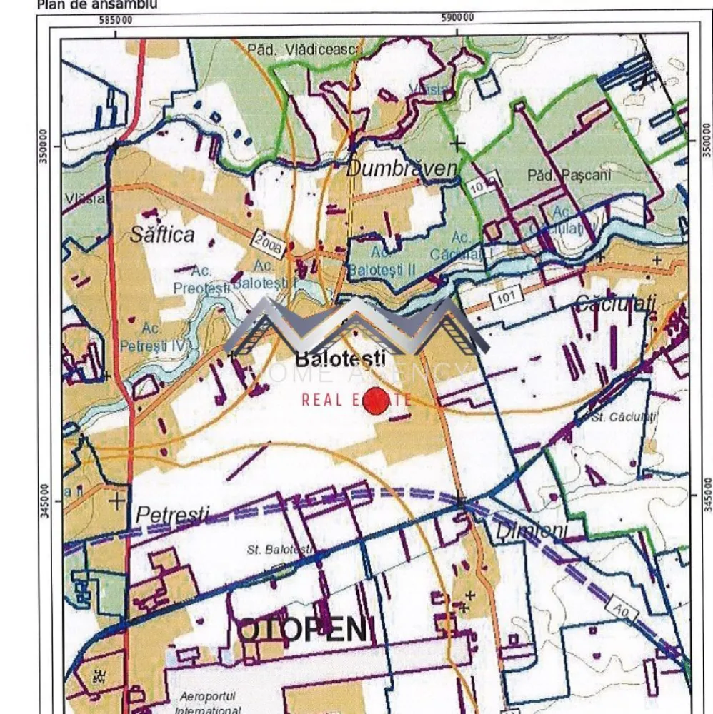 Teren 9700 mp Balotești – Ideal ansamblu rezidențial, acces rapid, utilități - Teren 9700 mp de vânzare în Balotești, format din 2 loturi a câte 5.000 mp. Zonă liniștită, aproape de oraș, ideal pentru dezvoltare rezidențială. Investiție sigură, cu acces facil și utilități în zonă.

Vă prezentăm o oportunitate de investiție rară: un teren de 10.000 mp situat într-o zonă liniștită și în plină dezvoltare din Balotești, ideal pentru dezvoltatori imobiliari sau investitori care vizează proiecte rezidențiale.

Terenul este compartimentat în două loturi egale de 5.000 mp, oferind flexibilitate pentru construirea de case individuale sau a unui ansamblu de vile moderne.

Beneficii-cheie:
- Acces facil către Balotești, Dimieni, Tunari, DN1, autostradă, aeroport
- Utilități disponibile în zonă (curent, apă, gaze, canalizare în proximitate)
- Zonă liniștită, dar cu toate facilitățile urbane la îndemână
- Cerere în creștere pentru locuințe în nordul Bucureștiului
- Ideal pentru proiecte rezidențiale în dezvoltare: case cuplate, vile single, duplexuri

De ce Balotești?
Zona este tot mai căutată de familii care caută calitate a vieții, spațiu verde, liniște și siguranță, fără a renunța la confortul urban.

Investește într-un teren cu potențial ridicat, într-o locație strategică. 
Contactează-ne acum pentru detalii sau pentru o vizionare!