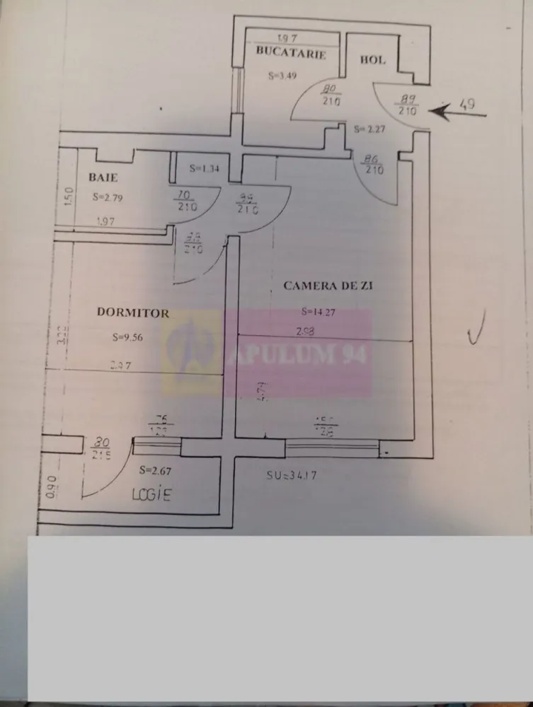 Apartament 2 camere Titan- Piata Salajan.
