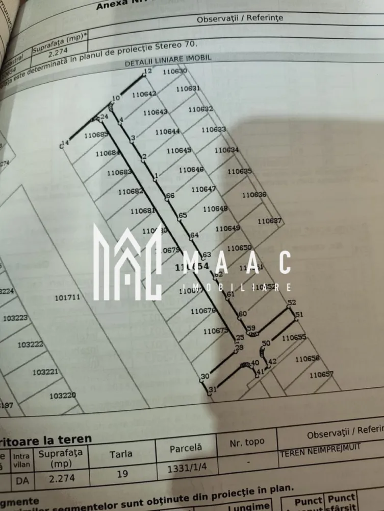 Teren Intravilan | 405 MPU | Cisnădioara - MAAC Imobiliare vă propune spre vânzare un teren intravilan cu suprafața de 405 mp, încadrat ca teren agricol, situat într-o zonă accesibilă, cu disponibilitate imediată.

Proprietatea beneficiază de acces la utilități esențiale precum apă, canalizare, curent și gaz, fiind o oportunitate potrivită atât pentru investiție, cât și pentru dezvoltare ulterioară. Terenul este poziționat într-o zonă cu infrastructură în dezvoltare, având acces la drum și mijloace de transport în comun.

Printre avantajele principale se numără accesul facil, posibilitatea de parcelare și amplasarea într-o zonă intravilană, ceea ce oferă flexibilitate în utilizare.

Pentru mai multe informații sau pentru programarea unei vizionări, vă rugăm să ne contactați și să menționați codul ID: CP3044064