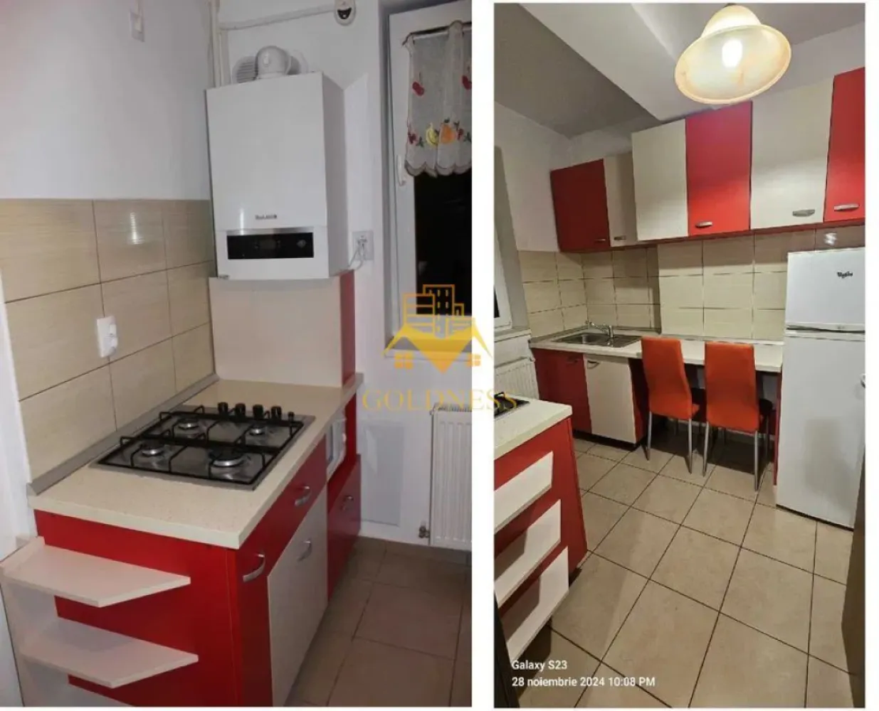 2 camere semidecomandate, balcon, STUDIUM GREEN, Fsega, Iulius Mall - GOLDNESS Imobiliare vă propune spre închiriere un apartament cu 2 camere complet mobilat și utilat, la etajul 6 într-un imobil de 8 etaje, în Cartierul Marasti.
Se poate parca linga Endava.
Se află în apropierea stațiilor de transport în comun, magazine, restaurante, spații verzi, farmacii, etc. 

Apartamentul este compartimentat astfel:
 - dormitor cu pat matrimonial, noptiere
 - living cu dresing, birou, TV
 - bucatarie complet utilată și mobilată, loc de servit masa 
 - baie cu cada, calorifer port prosop și dulap pentru depozitare.
 - balcon de 4 mp.

Imobilul este dotat cu toate cele necesare- centrală proprie, frigider, aragaz, hotă, mașină de spălat haine, etc. 

Dacă sunteți interesați de acest apartament și doriți să îl vizionați, dar și pentru alte oferte nu ezitați să ne contactați telefonic sau prin e-mail. Vă stăm la dispoziție!
Pentru intermediere se percepe un comision de 50% din prețul chiriei!
