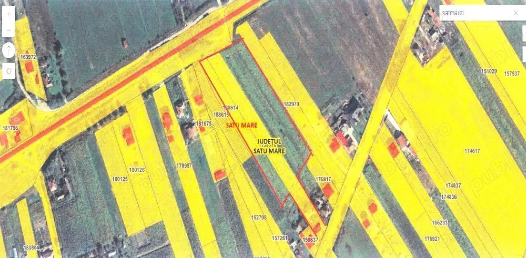 BRASADAS vinde casa cu teren intravilan 11.306 mp Satmarel. - Agentia Imobiliara BRASADAS vinde teren intravilan în Satu Mare la intrare în cartierul Sătmărel cu front de 19,31 ml. la soseaua principală. 
Suprafața totală a terenului este de 11.306 mp ideal pentru parcelari având doua fronturi. 
Pe teren se gaseste o casa care necesită investitii, este racordată la curent, puț forat în curte cu posibilitatea racordării la apa si canal disponibile la sosea.
www.brasadas.com.
