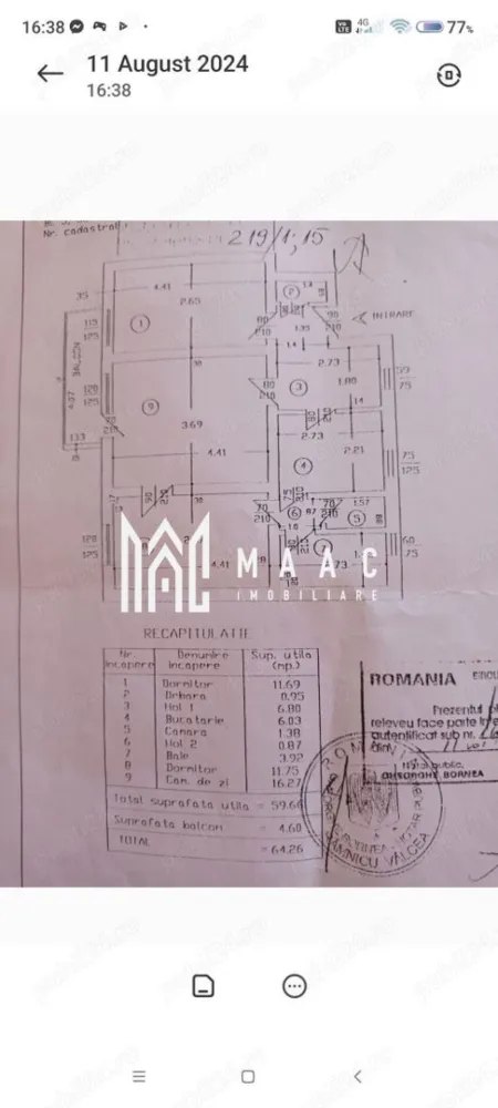 Apartament | 3 camere | Traian | Etaj 3