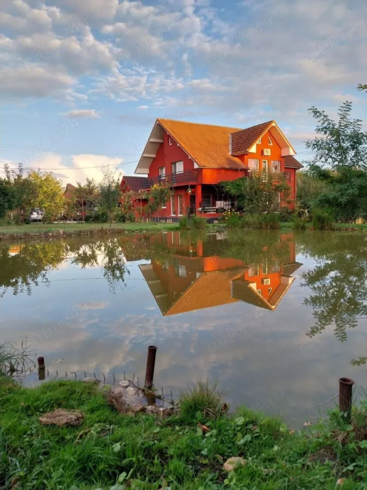 Vila la un superpret! - Vila compusă din p și e, 4 dormitoare, 2 bai, biblioteca, etc..., lac cu peste, livada, loc de încă o casa în curte, se vinde total mobilata și parțial utilata.. 
Casa se afla în localitatea ORASU NOU VII