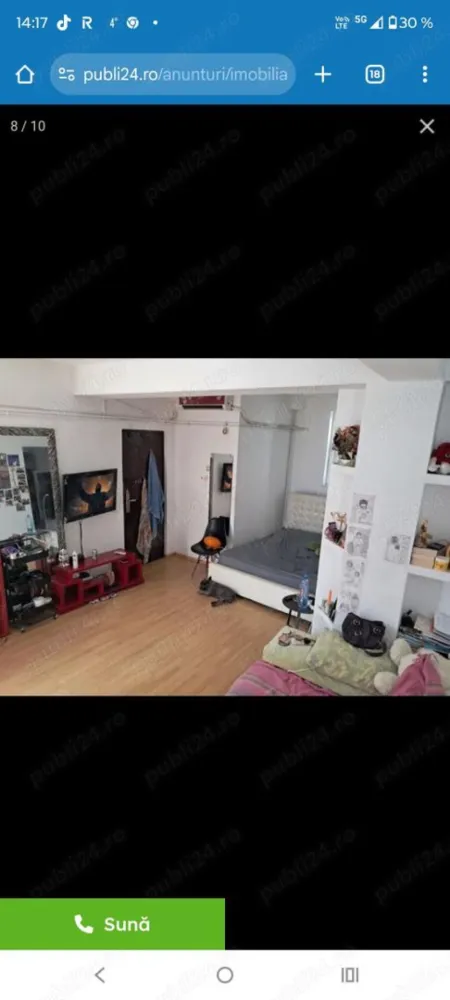 Ag BRASADAS vinde apt 2 et 5/5 cam Unirii, Mitropolie - Agenția BRASADAS vinde apartament cu 2 camere zona centru Unirii ,M2
Strada Bibescu Vodă 
Suprafața 50 mp
Dormitor, sufragerie,hol,baie , bucătărie 
Aer condiționat, centrala proprie
Complet mobilat

Etaj 5bfara lift ,fara loc de parcare
Intrare separata