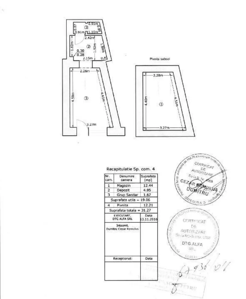 Spatiu Comercial Armeneasca - Carol I - Proprietar vand doua spatii comerciale unu langa altul pe Bulevarul Carol 1, nr. 46

Spatiu 1: 19 mp utili - 87 000 euro
Spatiu 2: 21 mp utili - 87 000 euro

Oferta pentru ambele spatii cumparate impreuna - 169 000 euro
Spatiile sunt inchiriate cu 600 de euro pe luna fiecare, retabilitate aprox 8%

Dotari:
Apa
Curent/contor individual
Aer Conditionat
Grup sanitar

Cladirea nu are risc seismic.