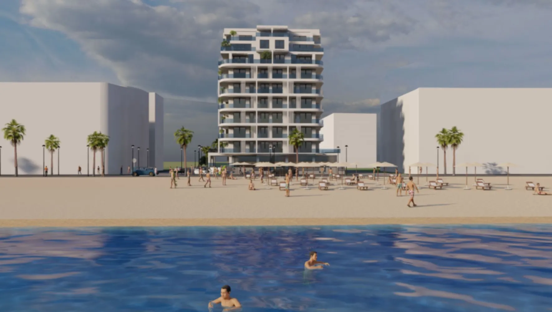 Ag. Eu. vinde Ap. 2 Cam 60 mp Terasa 12 mp An finalizare 2024 Mamaia Nord - Agentia Europa doreste sa va puna la dispozitie un nou ansamblu care are predare la cheie in decembrie 2024. Poziționat în prima linie la mare, la 20 de metri de plaja din Mamaia Nord apartamentul este compus din 2 amere si dispune de urmatoarele suprafete:

1. Suprafata utila: 39 mp
2. Suprafata tootala 51 mp
3. Suprafata construita: 60 mp
4. Suprafata balcon: 12 mp

  Apartamentul se preda complet finisat și include următoarele dotări: • pereți finisați cu vopsea lavabilă, faianță; • parchet și gresie; • uși interioare și exterioare; • tâmplărie de aluminiu cu sticlă tripan; • baie utilată; • încălzire în pardoseală; • centrală individuală pe gaze; • aer condiționat; • marmură în balcoane; • balustrade la balcon din sticlă în menghină; • branșamente la utilități (energie electrică, gaze, apă, canalizare, fibră net/ tv); ;   Localizarea privilegiată de care se bucură noul imobil este completată de facilitățile dedicate confortului și siguranței locatarilor. 
Ansamblul dispune: 
 -de parcare proprie (30 de locuri de parcare subterană și 50 locuri de parcare la sol), 
-sistem de supraveghere
- video interfon
- două lifturi panoramice din sticlă
- fațadă ventilată
 -platformă de gunoi special concepută pentru colectarea selectivă
 -spații comune complet finisate. 
La parter, sunt două spații comerciale de dimensiuni generoase.

Comision 0% de la cumparator