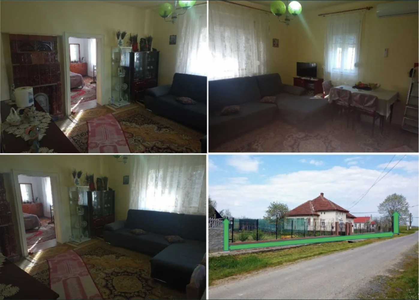 Casa de vanzare sau schimb cu apartament - Proprietar persoană fizică, vând (sau schimb cu apartament în Satu Mare şi eventual ofer diferenţa în Euro la înţelegere), casă din cărămidă cu fundaţie din beton, situată la 15 Km depărtare de Satu Mare, în sat Tătăreşti, Comuna Viile Satu Mare, drum nou foarte bun, complet reabilitat în urmă cu un an de zile. Casa are 3 camere cu o suprafaţă utilă de 105m², dotată cu sobe din teracotă, aer condiţionat Ferroli de 12000 BTU, montat în 2023, toaletă de serviciu în casă situată separat de baia mare (la fel situată în casă) care este dotată cu boiler mixt curent+lemne, cadă acryl, chiuvetă etc.(casa este construită în anul 1975).
Casa este racordată la apă curentă şi canalizare şi are internet, telefonie şi TV prin fibră optică de la Digi.
Proprietatea are o suprafaţă totală de 30 Ari, sunt practic 3 locuri de casă(casa propriuzisă şi încă 2 locuri de casă în stânga şi în dreapta casei iar unul dintre locuri are canalizare separată)şi are un front la stradă de 60m.
Strada pe care se află proprietatea este asfaltată şi se află la aprox. 250m distanţă de drumul principal care traversează localitatea, deci este o stradă liniştită(în partea stângă a proprietăţii se află o casă de rugăciune).
Casa are beci sub cămară, are terasă, bucătărie de vară,şură mare renovată recent, prevăzută în interior cu un grajd transformat în magazie de scule, garaj din lemn cu fundaţie din beton, fântână cu apă potabilă care poate fi folosită la udatul grădinii(fără a fi contorizată), coteţe de porci şi găini din cărămidă, afumătoare, geamuri termopan la jumătate din casă(inclusiv uşa de intrare principală)…
Gospodăria este prevăzută cu absolut toate sculele necesare întreţinerii proprietăţii(inclusiv diferite maşini de tuns iarba pe benzină etc.).
Ȋn şură sunt lemne de foc destule pentru cel puţin încă 3 ani de zile.
Proprietatea este cu absolut toate actele la zi, fără sarcini. Ȋn grădină sunt pomi fructiferi şi viţă de vie.
Casa se vinde mobilată şi utilată la înţelegere, sunt toate condiţiile de trai ca şi într-un apartament(TV-uri moderne, maşină de spălat haine,maşină de spălat vase cu 1 an vechime etc.).
Casa se află pe Str.Morii Nr.179, Sat Tătăreşti.
TELEFON 07*******06