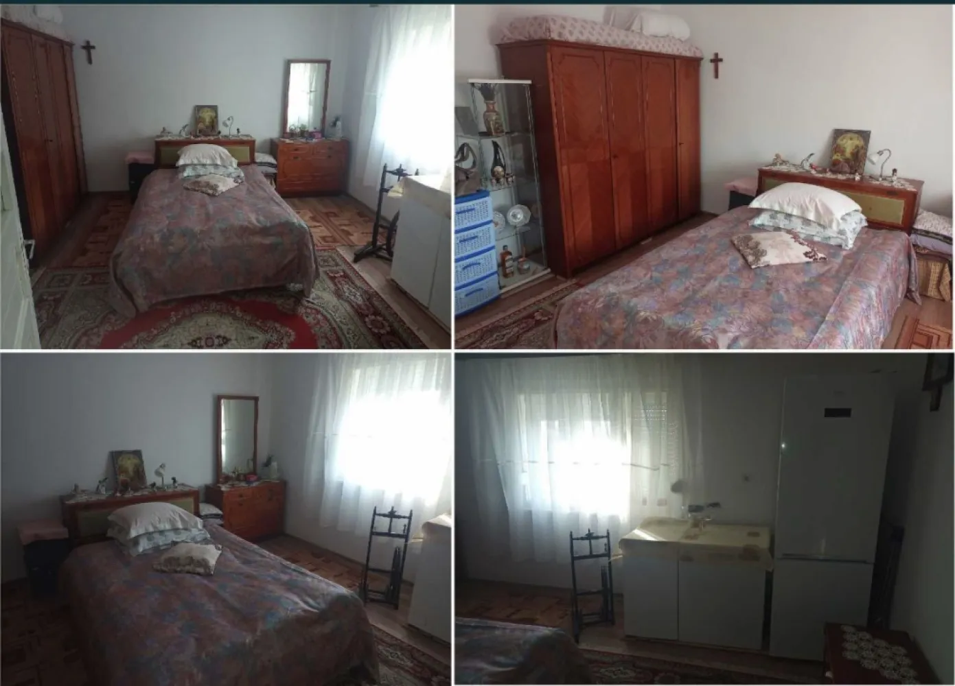 Casa de vanzare sau schimb cu apartament - Proprietar persoană fizică, vând (sau schimb cu apartament în Satu Mare şi eventual ofer diferenţa în Euro la înţelegere), casă din cărămidă cu fundaţie din beton, situată la 15 Km depărtare de Satu Mare, în sat Tătăreşti, Comuna Viile Satu Mare, drum nou foarte bun, complet reabilitat în urmă cu un an de zile. Casa are 3 camere cu o suprafaţă utilă de 105m², dotată cu sobe din teracotă, aer condiţionat Ferroli de 12000 BTU, montat în 2023, toaletă de serviciu în casă situată separat de baia mare (la fel situată în casă) care este dotată cu boiler mixt curent+lemne, cadă acryl, chiuvetă etc.(casa este construită în anul 1975).
Casa este racordată la apă curentă şi canalizare şi are internet, telefonie şi TV prin fibră optică de la Digi.
Proprietatea are o suprafaţă totală de 30 Ari, sunt practic 3 locuri de casă(casa propriuzisă şi încă 2 locuri de casă în stânga şi în dreapta casei iar unul dintre locuri are canalizare separată)şi are un front la stradă de 60m.
Strada pe care se află proprietatea este asfaltată şi se află la aprox. 250m distanţă de drumul principal care traversează localitatea, deci este o stradă liniştită(în partea stângă a proprietăţii se află o casă de rugăciune).
Casa are beci sub cămară, are terasă, bucătărie de vară,şură mare renovată recent, prevăzută în interior cu un grajd transformat în magazie de scule, garaj din lemn cu fundaţie din beton, fântână cu apă potabilă care poate fi folosită la udatul grădinii(fără a fi contorizată), coteţe de porci şi găini din cărămidă, afumătoare, geamuri termopan la jumătate din casă(inclusiv uşa de intrare principală)…
Gospodăria este prevăzută cu absolut toate sculele necesare întreţinerii proprietăţii(inclusiv diferite maşini de tuns iarba pe benzină etc.).
Ȋn şură sunt lemne de foc destule pentru cel puţin încă 3 ani de zile.
Proprietatea este cu absolut toate actele la zi, fără sarcini. Ȋn grădină sunt pomi fructiferi şi viţă de vie.
Casa se vinde mobilată şi utilată la înţelegere, sunt toate condiţiile de trai ca şi într-un apartament(TV-uri moderne, maşină de spălat haine,maşină de spălat vase cu 1 an vechime etc.).
Casa se află pe Str.Morii Nr.179, Sat Tătăreşti.
TELEFON 07*******06