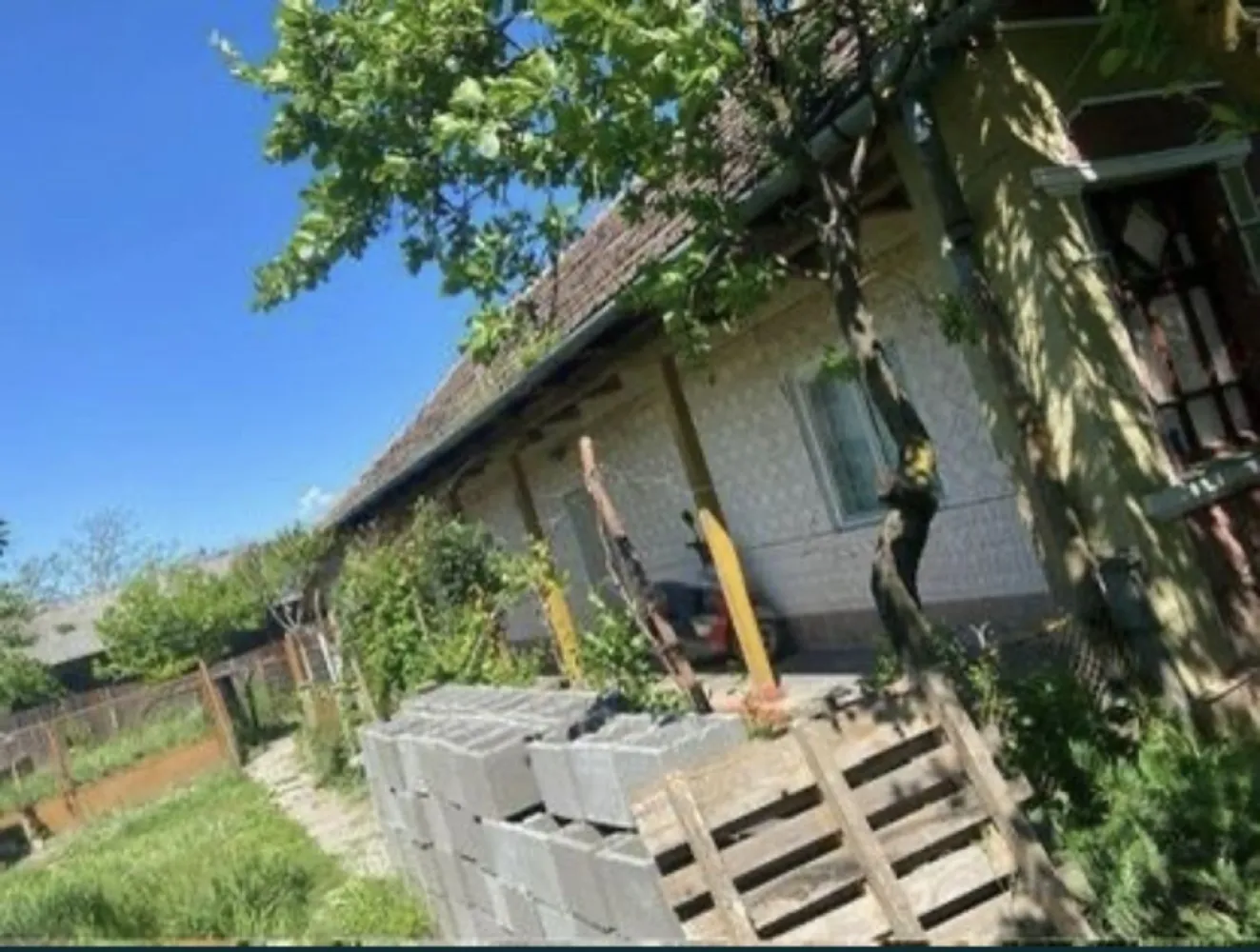 Casa de vanzare- Pret in euro - Propun spre vânzare o proprietate de aproximativ 15 ari , cu o curte și grădina generoasă, lânga se afla si un râu.
Casa este compusă din 3 camere , o bucatarie , si o bucatarie de vară, cămara , Geamuri si ușii de termopan si lemn. Mai multe poze în privat...

Proprietatea se afla la satul Dindești jud SM o zonă liniștita.

Pentru vizionare si mai multe informații va rog sa ma contactați la telefon. 07******13 
Pret în euro ,putin negociabil