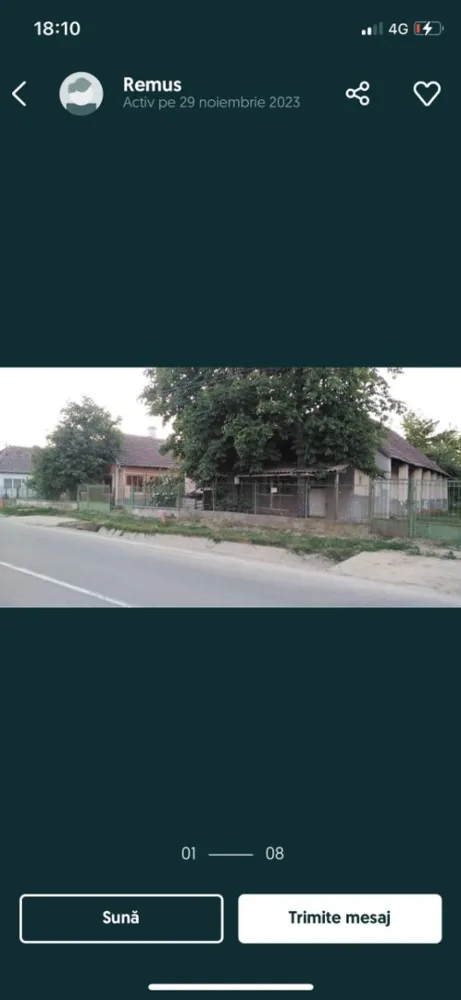 Ocazie unica 2case +1 loc casa/teren - Vând proprietate Chereușa Jud Satu mare la drumul principal cu 2 case + loc casa/ teren , Bucătărie de vara cu beci in subsol și gospodărie pentru animale . Ideal pentru o familie extinsă și / sau afacere !
Casa portocalie 2800mp
Casa- 2 camere, baie , Bucătărie + Bucătărie de vara , beci , gospodărie pentru animale 

Casa gri 1467 mp 

Casa 3 camere locuibil și/ sau amenajat pentru spațiu comercial 
Loc casa teren 1400 mp 
Total 5667 mp 

REȚEA DE GAZ LA STRADĂ !!!!
Preț 39.900 euro !!!
Pentru mai multe informații va rugam se ne contactați prin WhatsApp 001-312-451-3724 Și telefon mobil : 0 ************21 Nicu 
0 **********98 Giorgi