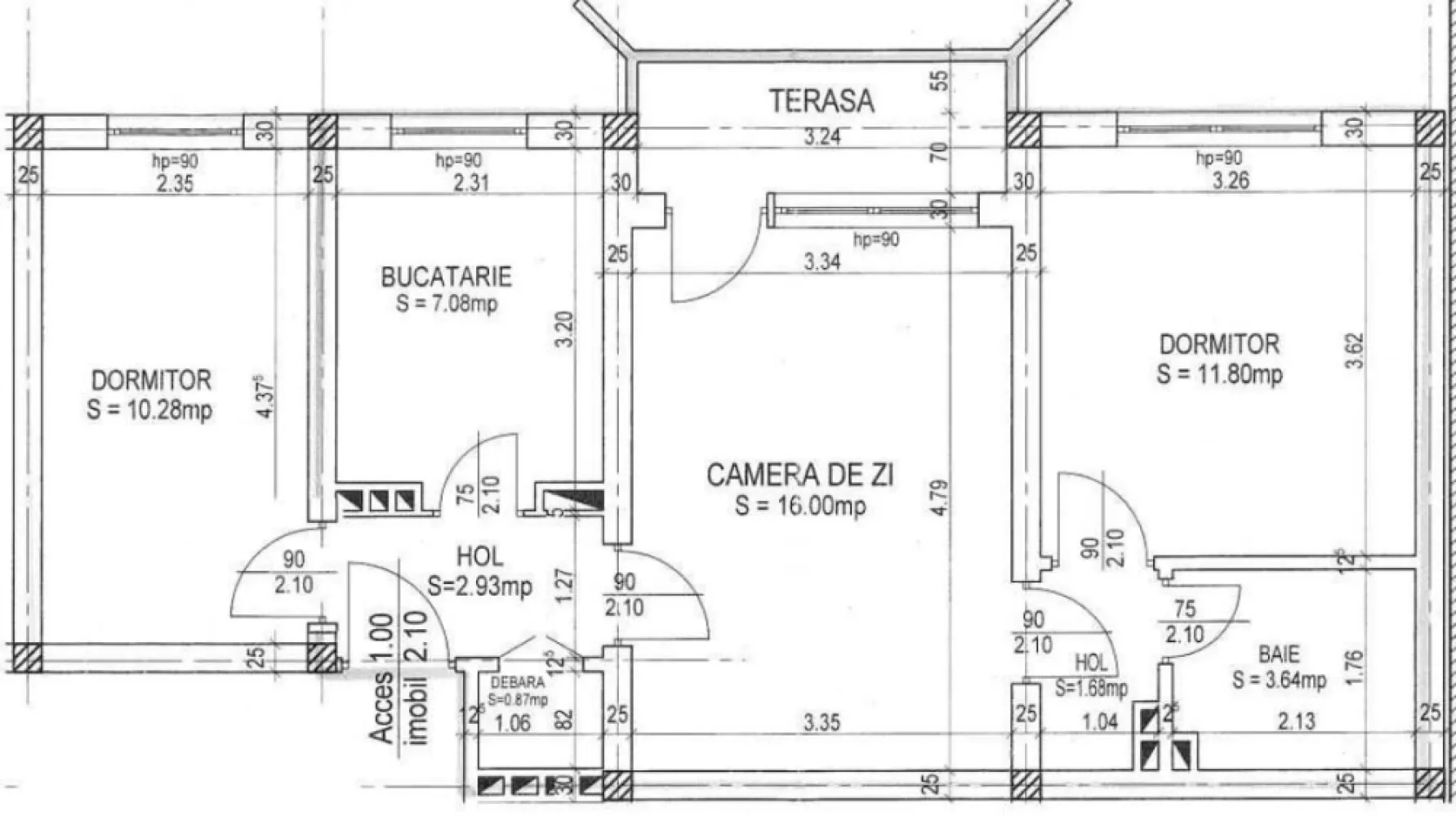 Ap 3 camere, mobilat, centrala, Tomis Nord, zona Brotacei - Apartament cu 3 camere semidecomandate, incadrat, bloc din caramida, suprafata de 57 mp, etaj 4/4, fara probleme hidroizolatie.
Liber de sarcini, actele pregatite pentru vanzare.
Se vinde partial mobilat
Zona foarte linistita, vedere spre alee - parcare.
In apropiere se afla: piete, gradinita, cresa, scoala, magazine, spatii comerciale, farmacii, spatii verzi, loc de joaca, mijloace de transport in comun ce permit acces direct catre marea majoritate a zonelor orasului.
Acces facil catre punctele de interes din zona: Universitatea Ovidius, City Park Mall, parc Tabacarie.
Prezinta urmatoarele:
- Gresie, faianta, parchet
- Cabina dus
- Usa metalica la intrare
- Usi interioare schimbate
- Geamuri termopan
- Balcon inchis
- Centrala termica Ariston
- Aer conditionat
- Sistem supraveghere video: hol intrare(interior), bucatarie, living
- Interfon
- Loc parcare rezervat.

Accept si unele variante cu casa, doar in localitatile Cumpana, Lazu, Ovidiu, Valu lui Traian.