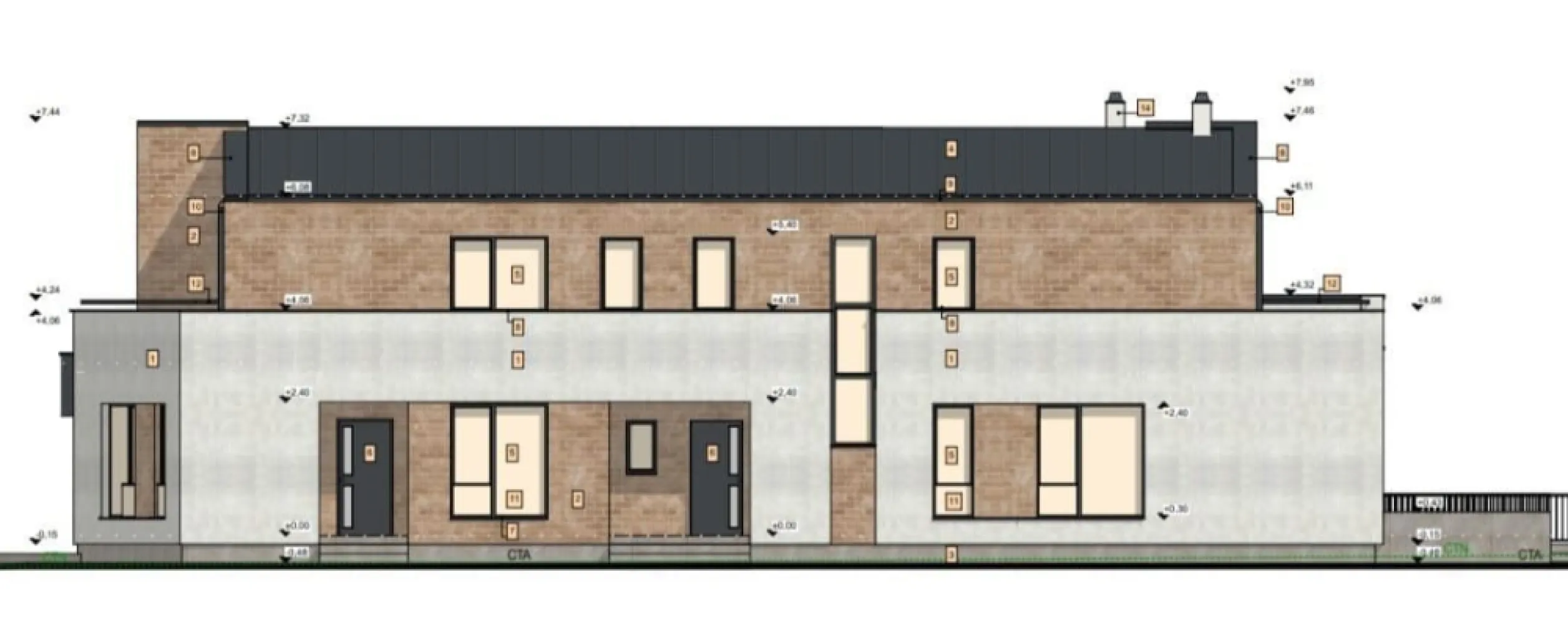 Duplex Str. Voronet - Persoana fizica, ofer spre vânzare spațiu locativ pe strada Voroneț, în Cluj-Napoca cu suprafață utila de 139mp, organizat astfel:
 Subsol: garaj pentru o mașină, plus spațiu depozitare/beci (14mp)
 Parter: hol, baie, bucatarie si living cu ieșire pe terasa spre gradina.
 Etaj: dormitor matrimonial cu baie proprie si terasa cu vedere spre oraș, plus încă două dormitoare, o baie si un balcon. 
 Construcția va beneficia de încălzire în pardoseala, sistem fotovoltaic de 5kw, tâmplărie Veka, pachet de sticla tripan cu bagheta caldă si montajul tamplariei realizat cu folii, ieșirea pe terasa din living se va face printr-o usa culisanta.
Fatadele construcției o sa fie realizate cu termosistem de 15cm si finisat cu cărămidă. Ușa de intrare in locuinta o sa fie din aluminiu, iar întrarea în garaj are ușa automatizata.
Clădirea o să fie racordata la rețeaua de apă, canalizare, gaz, curent, internet prin fibra optica.
Zona liniștită cu priveliște frumoasă asupra orașului si stația de autobuz la 15m.
Parc de joaca si recreere publică în apropiere.
Pentru vizionare nu ezitați sa ma contactați.